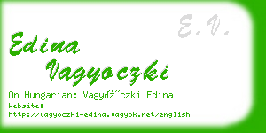 edina vagyoczki business card